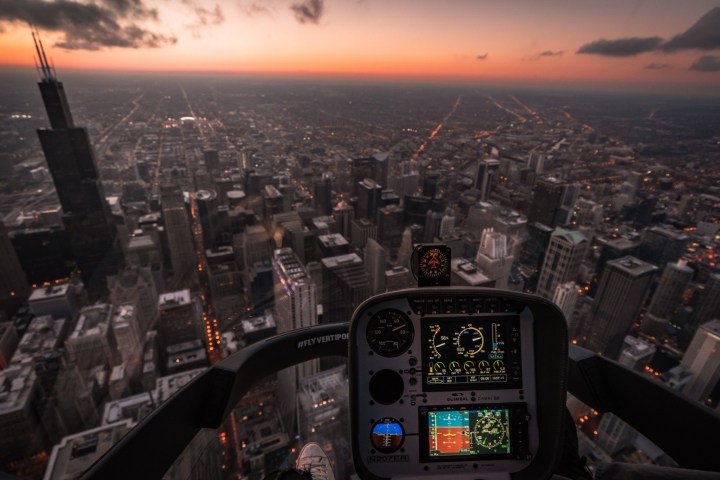 City from Helicopter