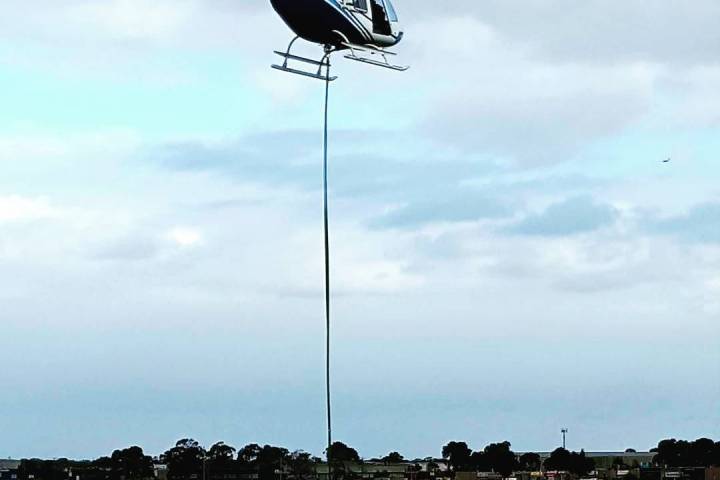 Helicopter crane hire
